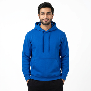 Hoodies d'automne et d'hiver, style streetwear, à manches longues, amples, couleur unie, décontractés, en polaire, blancs - Product Image 1