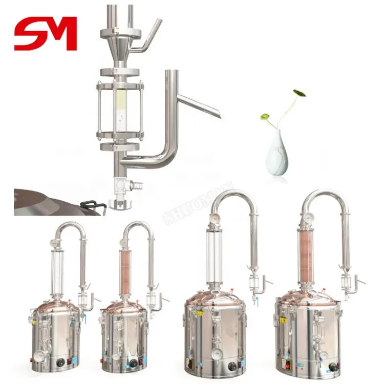 Stainless Steel Fashionable Appearance Alembic Distiller For Herb Essential Oil