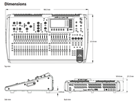 Console de mixage numérique Behringer Metal X32 40 canaux, 25 bus, 32 préamplis MIDAS programmables, 25 faders motorisés, effets virtuels, rack