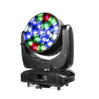 Lumière de scène professionnelle 19x40W RGBW LED Zoom et tête mobile Bee Eye avec contrôle LED unique
