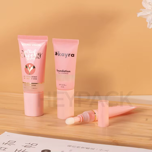 Heypack marque en gros 15ml 30ml doux compressible PE fond de teint liquide tube cosmétique avec brosse - Product Image 6