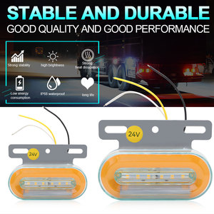 Feu latéral LED ambre étanche IP68 12V-24V 800LM 8W pour voitures, tracteurs, semi-remorques, bus – Remplacement universel - Product Image 4