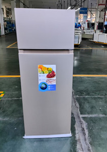 210L Double Door Energy Efficient <b>Refrigerator</b> for Household & Hotel Use Compact Design Multi Air Flow Electric Stainless Steel - Product Image 2