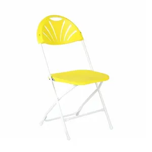 2024 Yellow Color Outdoor Waterproof Indoor Hotel Banquet Wedding Event Folding Garden Chairs