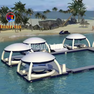 HUAYUEサマーコマーシャル遊具プラットフォームソファ水おもちゃウォーターゲーム大人面白いキッズアクアインフレータブルウォーターバードック - Product Image 2