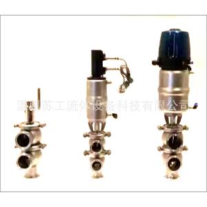 Intelligent Sanitary LL Type Pneumatic Directional <b>Valve</b> Diverting <b>Control</b> <b>Valve</b> with Pneumatic Pneumatic Directional <b>Valve</b> - Product Image 2