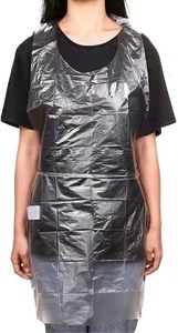 ผ้ากันเปื้อนแบบใช้แล้วทิ้ง กันน้ำ สีขาว ทำจากพลาสติก สำหรับงานทาสี ปาร์ตี้ ทำอาหาร งานบ้าน ขนาดมาตรฐาน ปรับแต่งได้ สีสันสดใส - Product Image 3