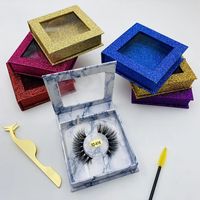 Boîte d'emballage personnalisée pour cils, vision 3d, 1 pièce, conteneur vide, étui de livre