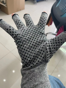 Guantes de compresión para artritis con empuñaduras Guantes de compresión sin dedos para artritis Manos Abiertas Compresión para dedos Protector de manos - Product Image 6