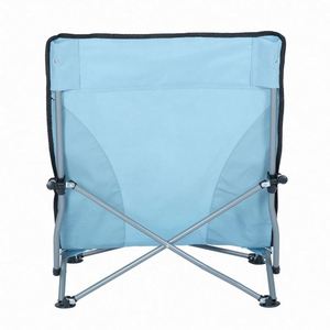 Chaise de plage pliable d'extérieur 2025 à siège bas avec accoudoirs souples, nouveau design, chaise en Oxford 600D pour le camping - Product Image 4