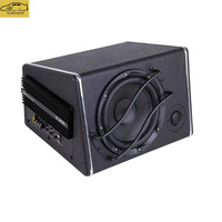 Caja de Altavoz para Maletero de Coche Modificada, Activa, Trapezoidal, de 300 W, Subwoofer de 8 Pulgadas para Coche