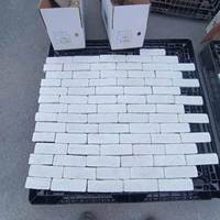 Brique fine en placage blanc pour mur extérieur, brique culturelle, carrelage intérieur, application extérieure pour maison