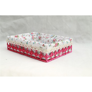 <b>Storage</b> <b>Trays</b> Rectangle 3 Piece Set Floral Print Stackable Organizers for Home <b>Storage</b> - Product Image 4