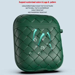 Housse élégante en TPU tressé pour <span class=keywords><strong>AirPods</strong></span> Pro2, étui de protection fin et ventilé - Product Image 3