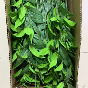 LO-1276 <span class=keywords><strong>Tige</strong></span> de verdure artificielle imprimée en 3D, Lys et <span class=keywords><strong>Bambou</strong></span>, 100 cm, Feuilles de Dracaena Reflexa artificielles pour Mariage et Aménagement Commercial - Product Image 4