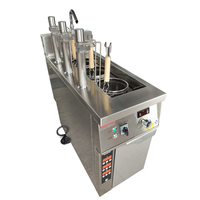 Cuisinière à nouilles verticale en acier inoxydable à trois bacs RKMF-PS133 – Cuiseur à nouilles efficace pour usage commercial