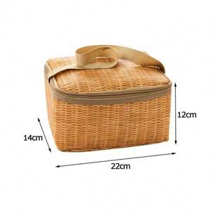 Cadeau Fruits Pique-nique Stockage Couvert Panier Portable Fête de Famille <span class=keywords><strong>Junior</strong></span> Maison Prêt à Expédier Bateau à Café Noir et Blanc - Product Image 4