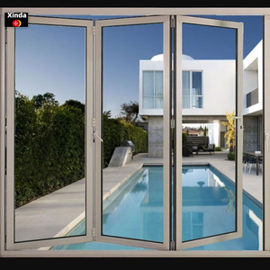 Ticari alüminyum alaşımlı katlanır pencereler yüksek kaliteli menteşe aksesuarları katlanır pencereler - Product Image 2