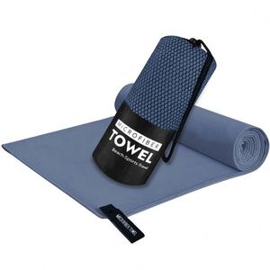 Serviette de sport en microfibre à séchage rapide, unie, de couleur unie, pour la salle de sport, l'extérieur, l'été, portable - Product Image 4