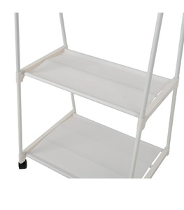 Estante de <span class=keywords><strong>ropa</strong></span> duradero para ahorro de espacio, producto de tendencia <span class=keywords><strong>2022</strong></span>, herramientas de hierro forjado, Metal ecológico, personalizado, doble tallado - Product Image 6