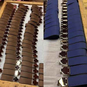 Logo personalizzato all'ingrosso incisione Laser serigrafia in metallo bianco laserabile similpelle metallo portachiavi in pelle - Product Image 4