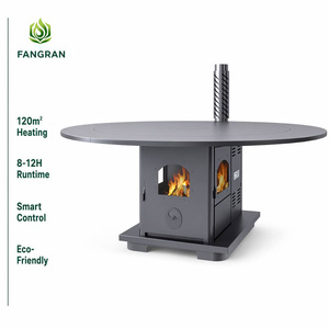 <span class=keywords><strong>Estufa</strong></span> <span class=keywords><strong>de</strong></span> Pellets Redonda Fangran 180Y para Mesa <span class=keywords><strong>de</strong></span> Comedor, 16kW, Chimenea <span class=keywords><strong>de</strong></span> Convección <span class=keywords><strong>de</strong></span> Aire <span class=keywords><strong>con</strong></span> Tolva Grande para Restaurante, Hogar Familiar - Product Image 1