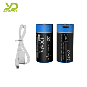 Bateria Recarregável de Íon de Lítio YaDan 3.7V 1100mAh <span class=keywords><strong>18350</strong></span> com Cabo Tipo-C - Product Image 5