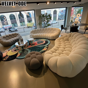 Canapé inclinable <span class=keywords><strong>Roche</strong></span> <span class=keywords><strong>Bobois</strong></span>, design moderne et luxueux, en forme de nid d'abeille, design incurvé, forme ovale, une place, confort moyen, coloré - Product Image 2