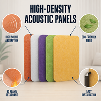 Vente flash - Panneaux acoustiques en bois 3D multi-styles avec impression UV, auto-adhésifs, insonorisants, pour la décoration de studio d'enregistrement