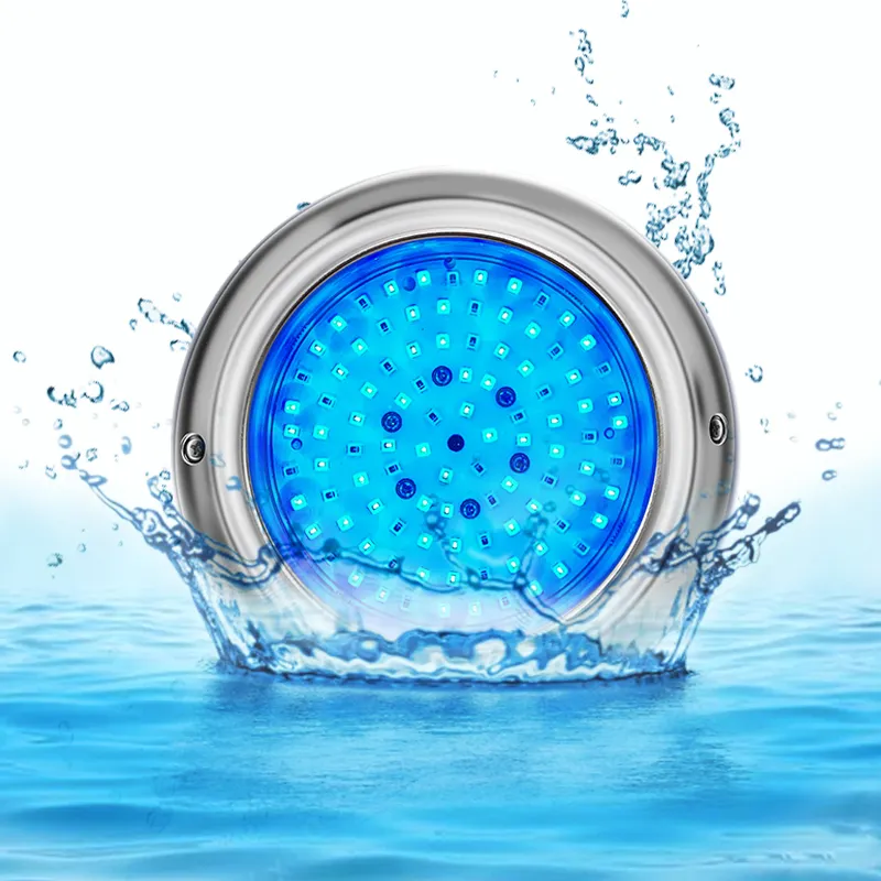 Luz Led de acero inoxidable para piscina, lámpara subacuática para piscina, 316L, Rgb, suministro de fábrica refinado