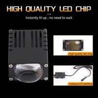 Luz LED auxiliar de trabajo de conducción para camión de motocicleta, luces de punto ámbar blanco, iluminación automática Exterior mejorada para el trabajo, LED de 2 pulgadas