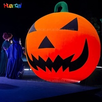 Halloween Fantôme Gonflable Décoration Drôle Personnalisé 3.6m Avec Lumière Led Colorée Noir Fantôme Modèle Gonflable