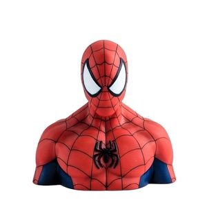 Hucha de busto de Spider-Man de vinilo de PVC hecha a medida para regalo de niños - Product Image 1