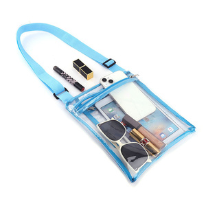 Sac à bandoulière transparent en PVC <span class=keywords><strong>pas</strong></span> <span class=keywords><strong>cher</strong></span> pour événements sportifs unisexes – Sac à main étanche pour le transport en bandoulière - Product Image 2