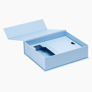 Luxury Concealed Magnets Lid Cosmetic Bottle Packaging Gift Box with Card Insert - Product Image 1