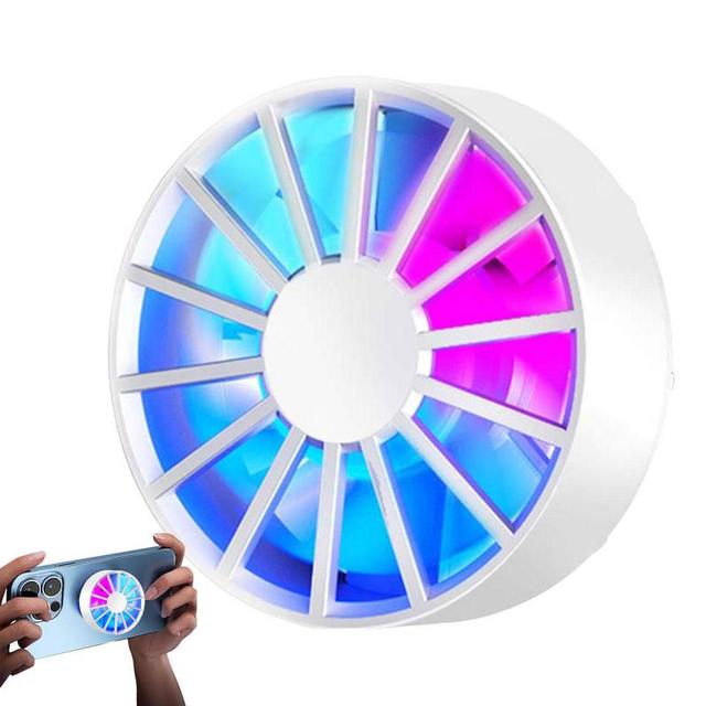 Cell Phone Cooler Smart Phone Radiator With Colored Ambient Lights Keep Phone Cooling USB Plug and Play Low Noise Fast Heat