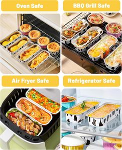 Custom Manufacturer 168ML/5.6oz Fast Food Packaging Dessert Pan <b>Foil</b> Baking Cups Disposable Aluminum <b>Foil</b> <b>Container</b> - Product Image 2