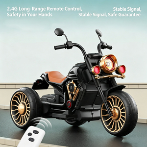 Moto électrique pour enfants 6V, voiture à pédales pour enfants, jouets à <span class=keywords><strong>3</strong></span> <span class=keywords><strong>roues</strong></span>, lumières et musique, moto électrique pour garçons et filles - Product Image 3
