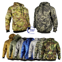 Veste à capuche ou zippée en nylon tactique imperméable, style Woobie, avec logo personnalisé OEM, pour le désert et la nuit