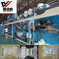 Ligne de production entièrement automatique à servomoteurs pour une usine de produits sanitaires pour adultes nouvellement créée