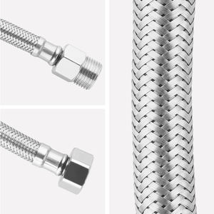 Fabricant de tuyau métallique <span class=keywords><strong>flexible</strong></span> de connexion tuyau <span class=keywords><strong>flexible</strong></span> en acier inoxydable 304 pour robinet de <span class=keywords><strong>cuisine</strong></span> de baignoire - Product Image 6