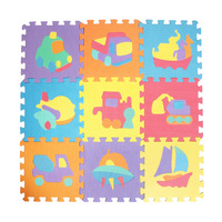 Matras Bermain Edukatif Anak, Blok Bangunan, Alas Merangkak Bayi, Penyimpanan & Rumah Bermain DIY, Matras Puzzle EVA Foam yang Dapat Disambung