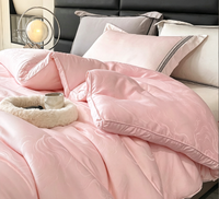 Couette en coton jacquard taille twin, insert de couette naturel, luxe, moelleuse, chaude, été, écologique, en duvet d'oie