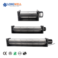 Ventilateur transversal et ventilateur tangentiel LONGWELL 12V/24V DC 40-150mm en alliage d'aluminium, faible bruit, moteur BLDC triphasé, roulement à billes, OEM
