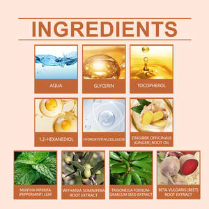 Sérum d'amélioration du butin 60ml-Extrait d'ashwagandha pour la vitalité et le renforcement de l'élasticité de l'huile de gingembre - Product Image 5