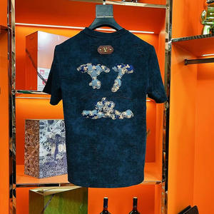 Nueva Camiseta de Diseño para Hombre, Cuello Redondo, Bordado, Manga Corta, Algodón, Informal - Product Image 3
