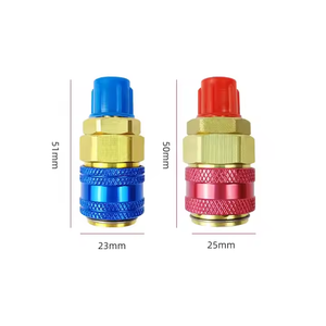 सबसे अच्छी गुणवत्ता 2 पीसी ऑटो कई गेज सेट <span class=keywords><strong>R134A</strong></span> त्वरित कोपलर एसी पीतल फिटिंग मोटर वाहन प्रशीतन उपकरण किट के लिए - Product Image 2