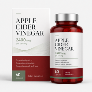 Capsule di Aceto di Mele all'Ingrosso 2400mg Estratto 10:1 ACV per il Benessere Quotidiano e il Supporto del Metabolismo Integratore Vegano in Confezione Grande - Product Image 1