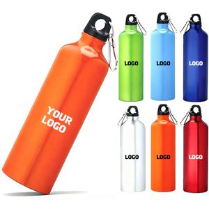 Company Printed With Logo Outdoor Sport Aluminium Alloy Promotion Gift Custom <b>Water</b> <b>Bottle</b> - Product Image 1