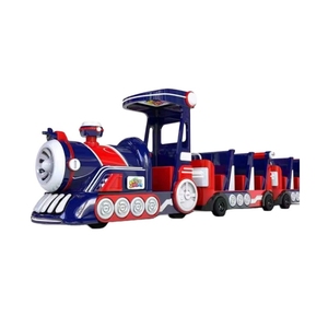 Choo Kids Train Ride Electric Popular Parque de atracciones Tren sin rieles Parques infantiles Batería 13 Asientos 8 horas Monorriel 10 Km/h - Product Image 1